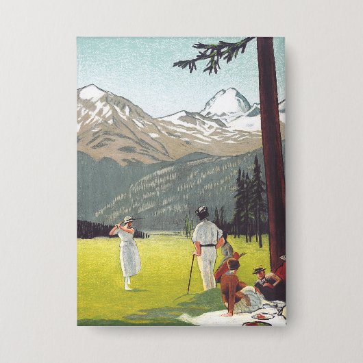 St. Moritz von Emil Cardinaux Button (Vorderseite)