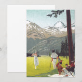 St. Moritz von Emil Cardinaux Einladung (Vorne/Hinten)