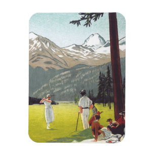 St. Moritz von Emil Cardinaux Magnet