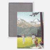 St. Moritz von Emil Cardinaux Magnet (Vorderseite/Rückseite)