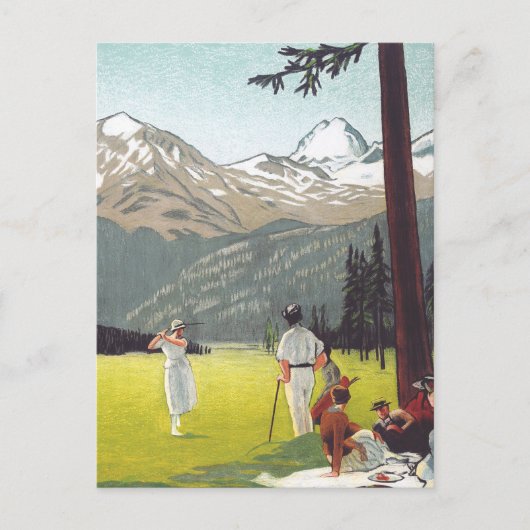 St. Moritz von Emil Cardinaux Postkarte (Vorderseite)