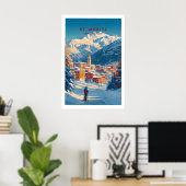 St Moritz Wandkunst Ski Druck 1 Poster (Heimbüro)