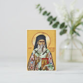 St. Nektarios von Aegina Prayer Card Platzkarte (Stehend Vorderseite)