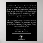 St. Nektarios zum Christlichen Verhalten Poster (Vorne)