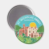St. Nicholas Abbey Barbados Magnet (Vorderseite/Rückseite)
