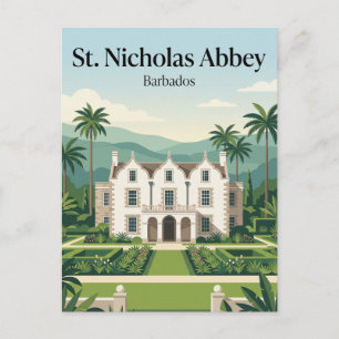 St. Nicholas Abbey Barbados Postkarte