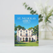 St. Nicholas Abbey Barbados Postkarte (Stehend Vorderseite)