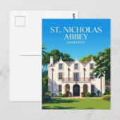 St. Nicholas Abbey Barbados Postkarte (Vorne/Hinten)