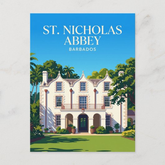 St. Nicholas Abbey Barbados Postkarte (Vorderseite)