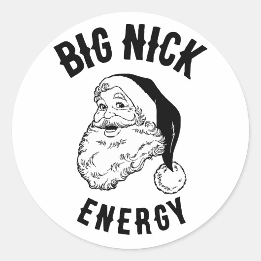 St. Nicholas Big Nick Energy Runder Aufkleber (Vorderseite)