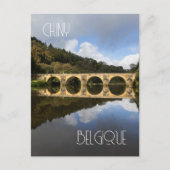 St. Nicholas Bridge, Chiny, Belgien Feiertagspostkarte (Vorderseite)