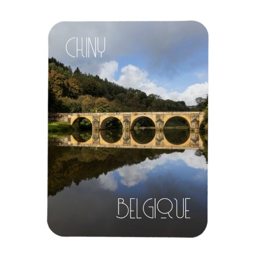 St. Nicholas Bridge, Chiny, Belgien Magnet (Vertikal)