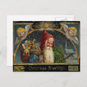 St. Nicholas Christmas PostCard Feiertagspostkarte (Vorne/Hinten)