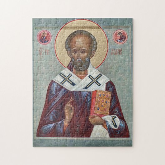 St. Nicholas, das Wonderworker Orthodoxe Symbol Puzzle (Vertikal)