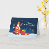 St. Nicholas Day gefüllt mit Freude und Einfachhei Karte (Gelbe Blume)