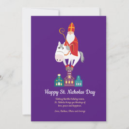 St. Nicholas Day Grußkarte Feiertagskarte