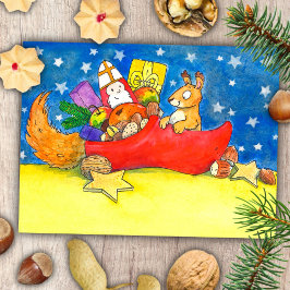 St. Nicholas Day Postcard von Nicole Janes Postkarte