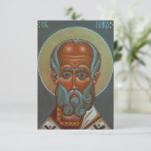 St. Nicholas, der Wonderworker Dankeskarte (Stehend Vorderseite)