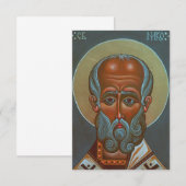 St. Nicholas, der Wonderworker Dankeskarte (Vorne/Hinten)