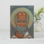 St. Nicholas, der Wonderworker Einladung (Stehend Vorderseite)