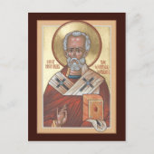 St. Nicholas, die Wonderworker Prayer Card Postkarte (Vorderseite)