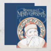 St Nicholas Feiertagskarte (Vorne/Hinten)