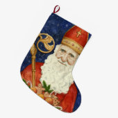St. Nicholas Großer Weihnachtsstrumpf (Vorderansicht (hängend))