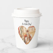 St. Nicholas Heart Sinterklaas St. Nick Tag Pappbecher (Rückseite)