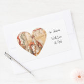 St. Nicholas Heart Sinterklaas St. Nick Tag Rechteckiger Aufkleber (Umschlag)