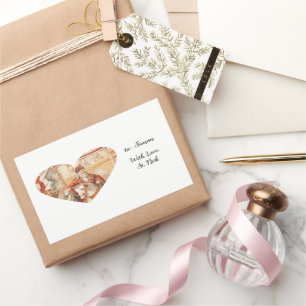 St. Nicholas Heart Sinterklaas St. Nick Tag Rechteckiger Aufkleber