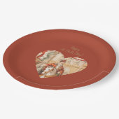 St. Nicholas Heart Sinterklaas St. Nick Tageszeitu Pappteller (Schrägansicht)