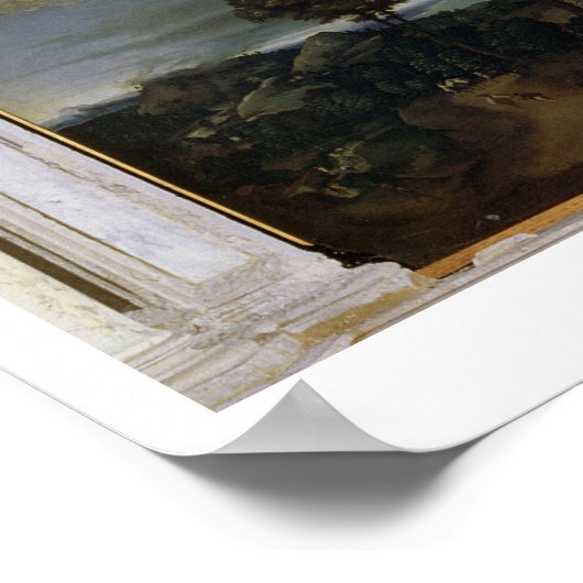 St. Nicholas in Glory with Saints Poster (Ecke)