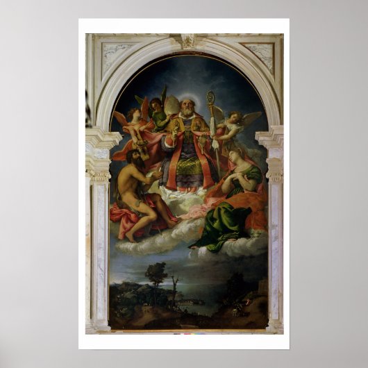 St. Nicholas in Glory with Saints Poster (Vorne)