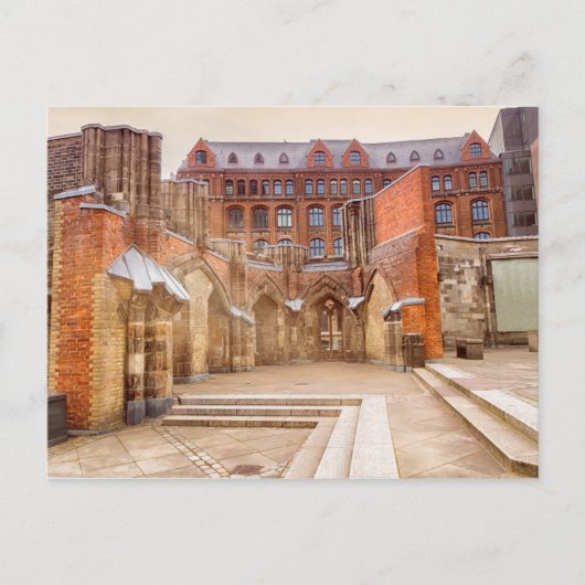 St. Nicholas Kirche, Hamburg, Deutschland Postkarte (Vorderseite)