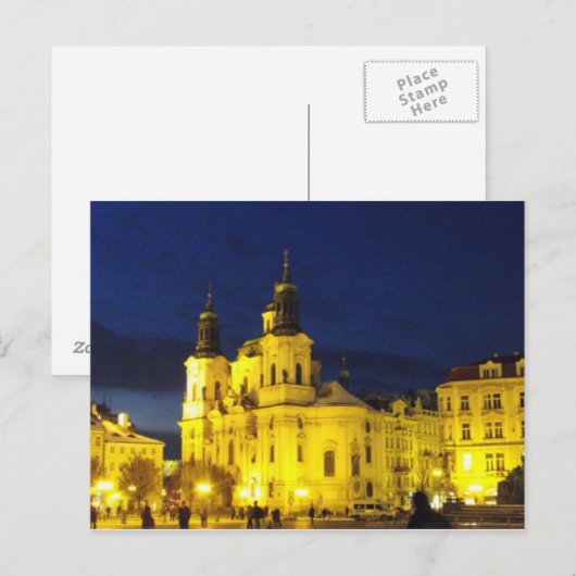 St. Nicholas Kirche Postkarte (Vorne/Hinten)