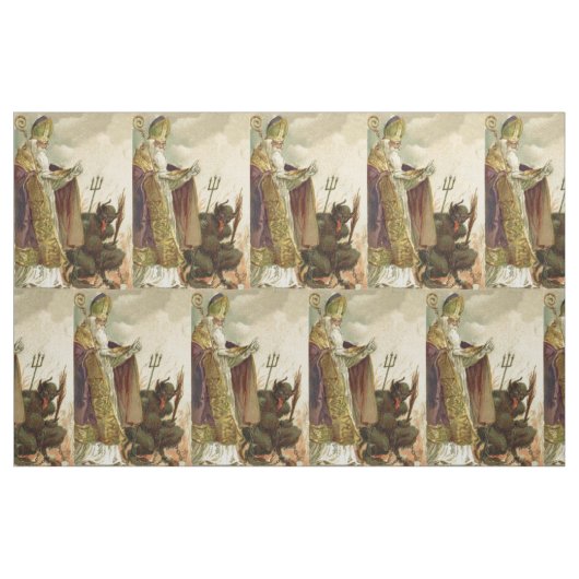 St. Nicholas Krampus Pitchfork Priester Stoff (Yard (91,4 cm))