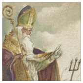 St. Nicholas Krampus Pitchfork Priester Stoff (Muster)