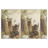 St. Nicholas Krampus Pitchfork Priester Stoff (Fat Quarter (45,7 x 55,9 cm))