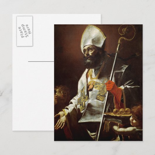 St. Nicholas of Bari Postkarte (Vorne/Hinten)