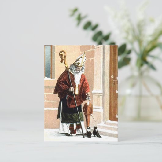 St. Nicholas Postkarte (Stehend Vorderseite)