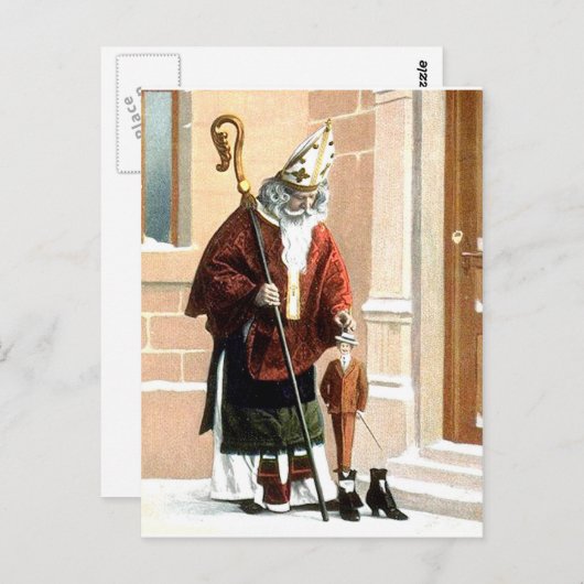 St. Nicholas Postkarte (Vorne/Hinten)