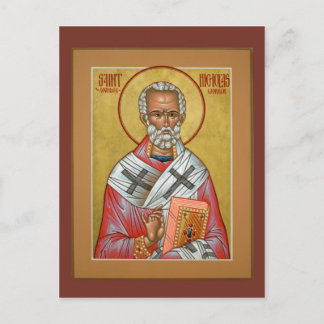 St. Nicholas Prayer Card Postkarte