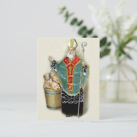 St. Nicholas Rettung der Kinder Postkarte (Stehend Vorderseite)