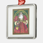 St. Nicholas-Schmuck Silbernes Ornament (Links)