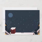 St. Nicholas und seine Pferdegrußkarte Feiertagskarte (Rückseite)