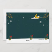 St. Nicholas und seine Pferdenachtskarte Feiertagskarte (Rückseite)