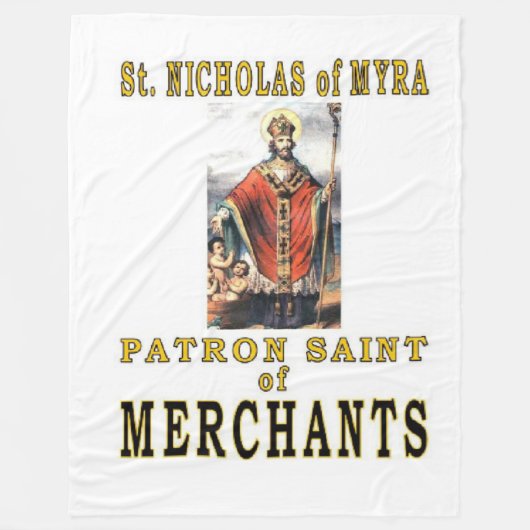 ST. NICHOLAS von MYRA Fleecedecke (Vorderseite)