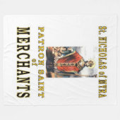 ST. NICHOLAS von MYRA Fleecedecke (Vorderseite (Horizontal))