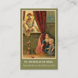 ST. NICHOLAS VON MYRA PRAYER HOLY CARDS VISITENKARTE
