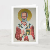 St Nicholas Weihnachtskarte Feiertagskarte (Vorderseite)
